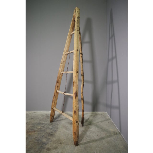 Fir & Beech Wood Ladder For Sale - Image 6 of 14