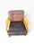 Pair of Danish Modern Leather Lounge Chairs | Sculpted Maple Frames | Brown Leather With Tufted Backs | C. 1960s For Sale - Image 12 of 18