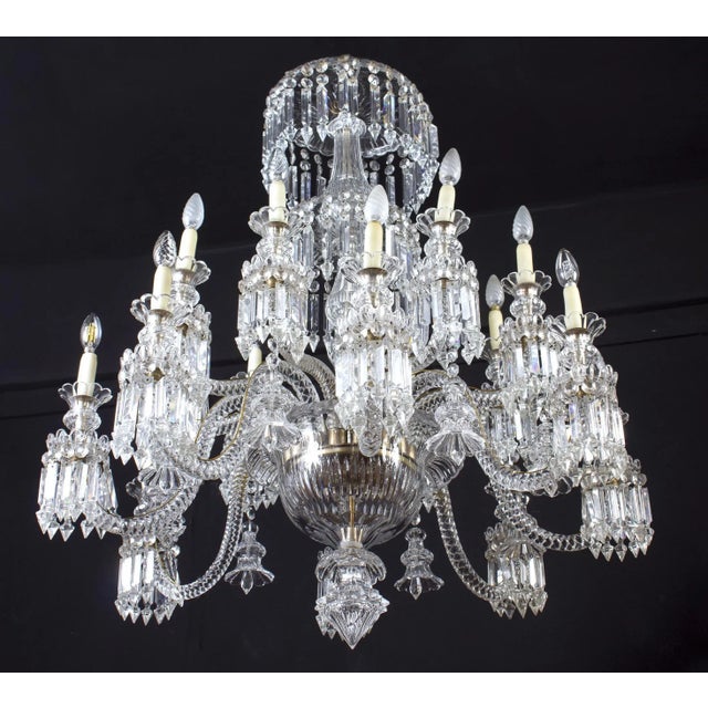 French Crystal Chandelier, 1940 For Sale - Image 6 of 12