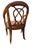 Late 20th Century Late 20th Century Pair of Traditional Walnut Leather Upholstered Armchairs With Cabriole Scroll Arms For Sale - Image 5 of 10