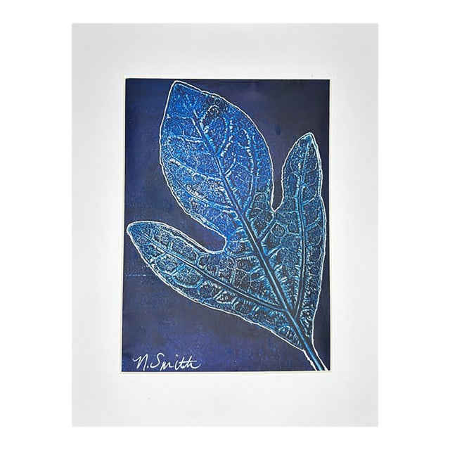 Botanical Impressions No. 08 — Original Acrylic Monoprint Sassafras II For Sale