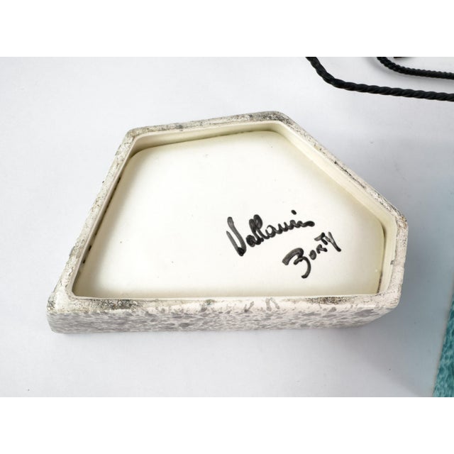 1960s French Vallauris Borty Ceramic Aperitif Serving Set in Iron Holder For Sale - Image 13 of 18