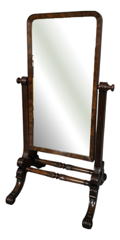 Regency Mahogany Cheval Mirror