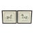 Late 20th Century Vintage Regal Horse Sketch Equestrian Print Framed Art Wall Decor, Set of 2 For Sale