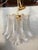 Murano Contemporary Murano Glass "Sella" Chandelier With a Gold 24k Metal Frame For Sale - Image 4 of 8