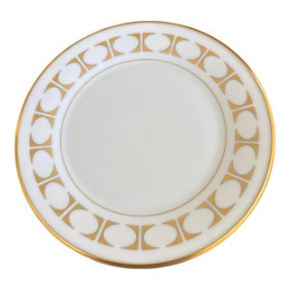 Vintage Lenox Tempo Gold Geometric Salad Plate For Sale