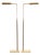 Mid 20th Century Koch & Lowy Omi Patinated Brass Pharmacy Floor Lamps - a Pair For Sale