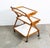 1960s Mid Century Danish Modern Serving Cart Italian Bar Tray Trolley Rolling White For Sale - Image 12 of 12