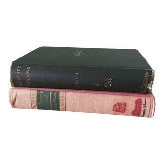 Pair of Vintage Decorative Library Books For Sale