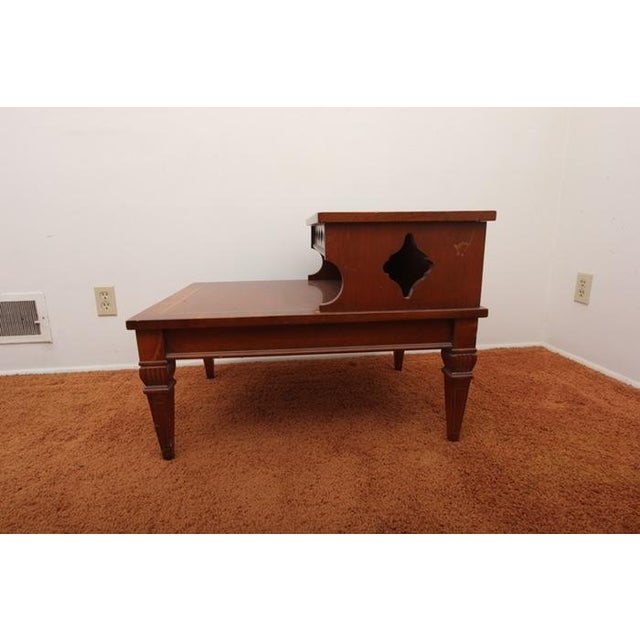 Bassett Circa 1950 Two Tiered End Tables Pair Chairish