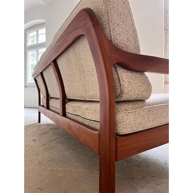 3-Seater Sofa in Teak and Wool, Denmark, 1960s For Sale - Image 3 of 11