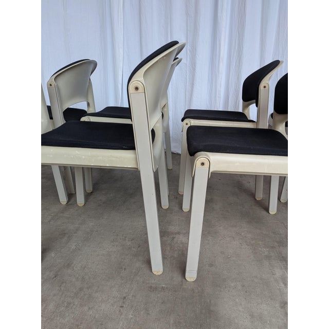 Vintage Stackable Chairs by Aeon Mondial, 1980s, Set of 8 For Sale - Image 12 of 18