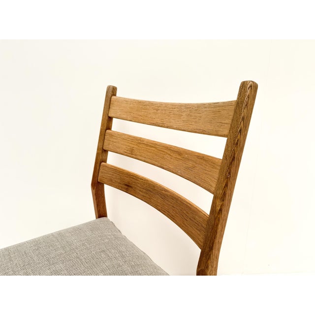 Brown Oak Dining Chairs by Kurt Østervig for K.P. Møbler, 1960s, Set of 4 For Sale - Image 8 of 14
