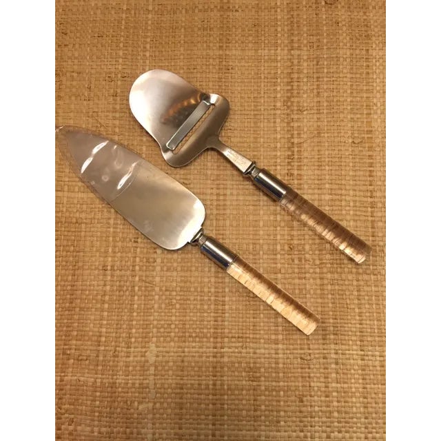 1980s 1980s Lucite Handled Servers - a Pair For Sale - Image 5 of 6