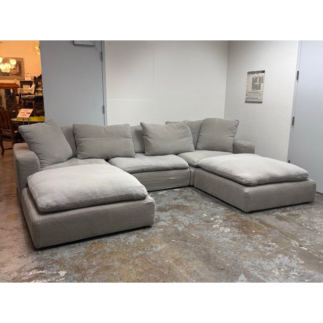 Restoration Hardware Restoration Hardware Cloud Modular U-Sectional, Set of Five For Sale - Image 4 of 12