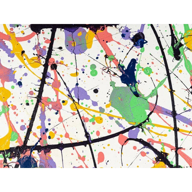 Color Blob, Acrylic on Canvas, Framed For Sale - Image 13 of 14