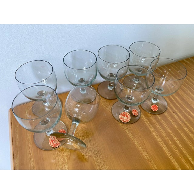 Vintage 1950s Holmegaard Denmark Elsinore Smoke Glass Cordials Stemware