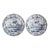 18th Century Petite Dutch Delft Faience Chinoiserie Plates - a Pair For Sale