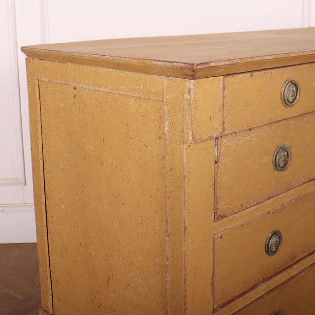 French Painted Commode in Oak For Sale - Image 9 of 15