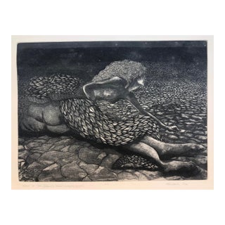 Night of the Queen's Beast Etching by Geiger For Sale