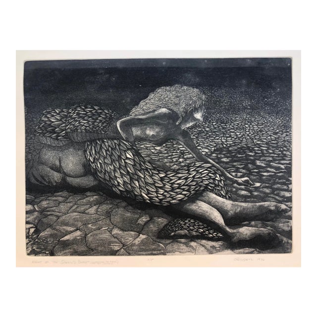 Night of the Queen's Beast Etching by Geiger For Sale