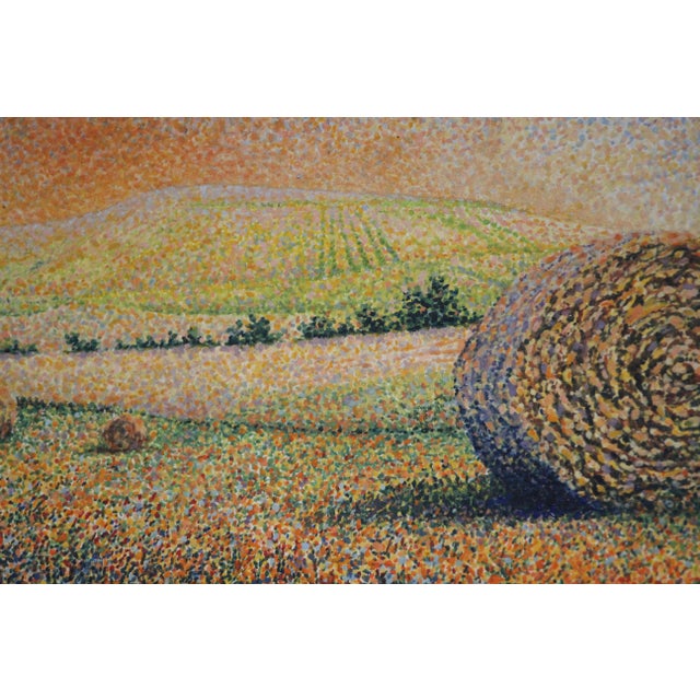 Everwyn, Impressionist Wheat Field Landscape, Oil Painting, Framed For Sale - Image 13 of 15