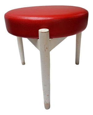 Vintage Scandinavian Round Stool by Hugo Frandsen, 1960s