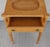 Traditional 1984 Handcrafted One Drawer Bird’s Eye Maple Display Stand With Blue and White Platter For Sale - Image 3 of 18