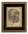 Man's Head, 1890s, Charcoal on Paper For Sale