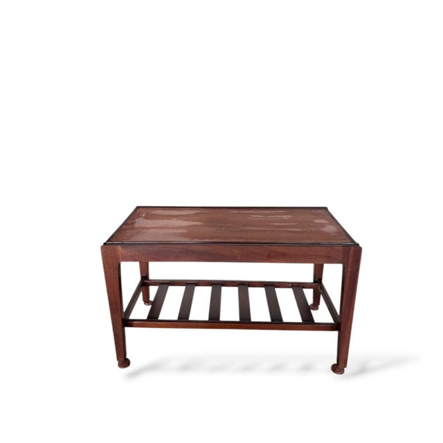 1960s Mid-Century Coffee Table in Teak with Slatted Shelf from Remploy, 1960s For Sale - Image 5 of 8