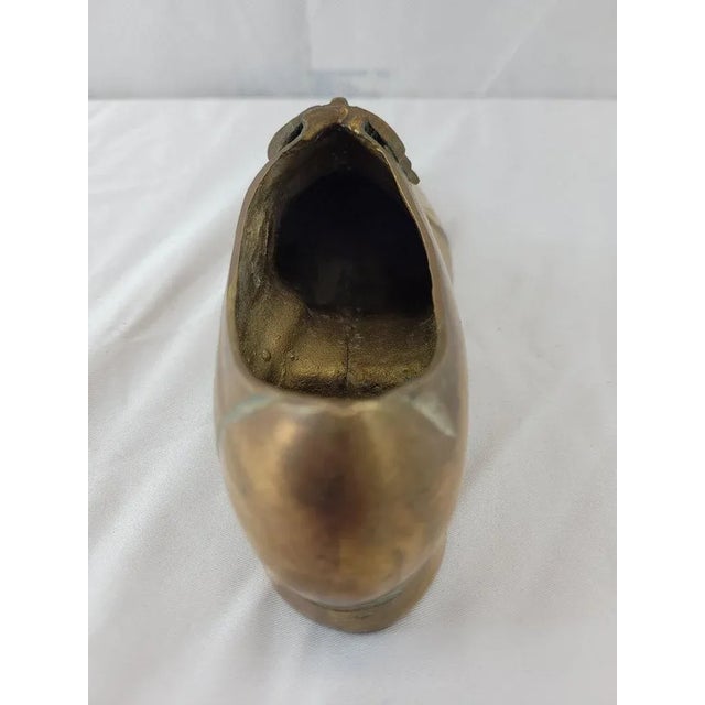 Vintage Brass Gold Shoe For Sale - Image 4 of 7
