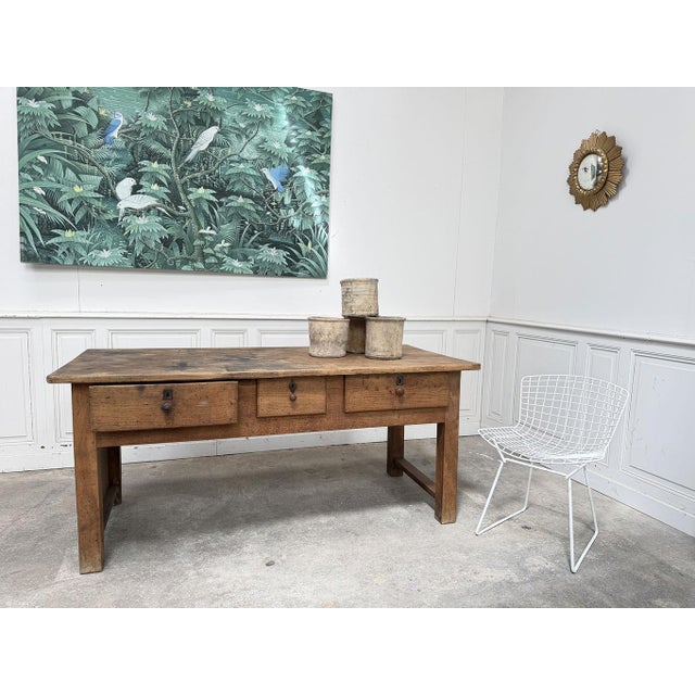 Antique Workshop Workbench, 1900s For Sale - Image 10 of 11