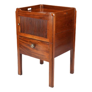 English Georgian Gallery Top Commode, C. 1790-1810 For Sale