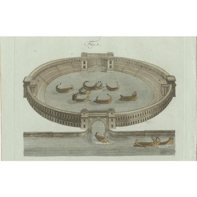 Bertuch, Roman Naval Battles and Warships, 1800, Engraving For Sale - Image 4 of 9
