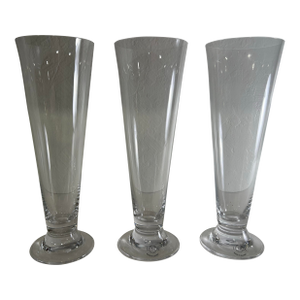 1980s Crystal Lenox Pilsner Glasses Made in Austria - Set of 3