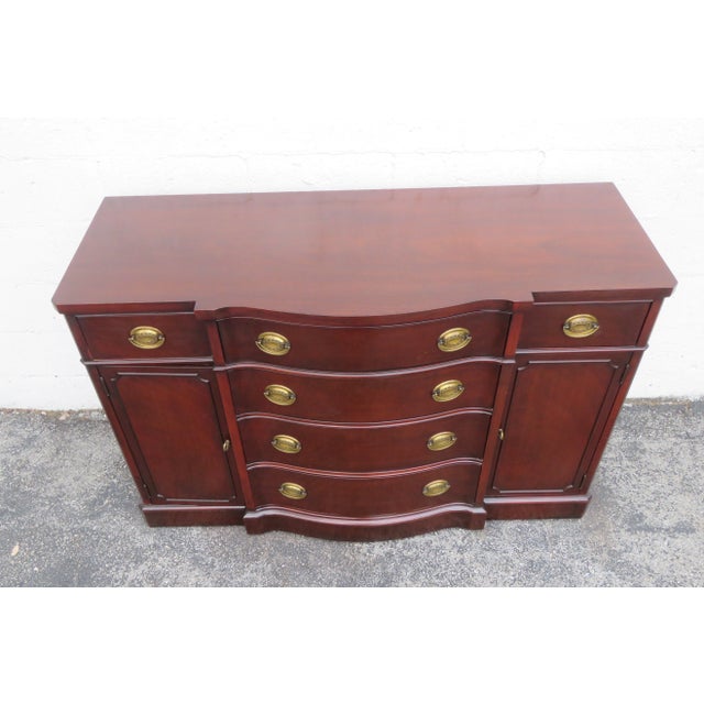 Wood Drexel Mahogany Server Buffet Sideboard Credenza Bathroom Vanity For Sale - Image 7 of 12