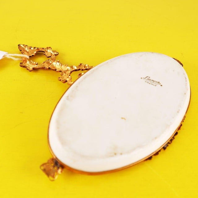 Limoges Ceramic Ashtray with Handle For Sale - Image 9 of 11