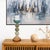 Glass Capri Stripe Glass Candle Holder- Short For Sale - Image 7 of 10