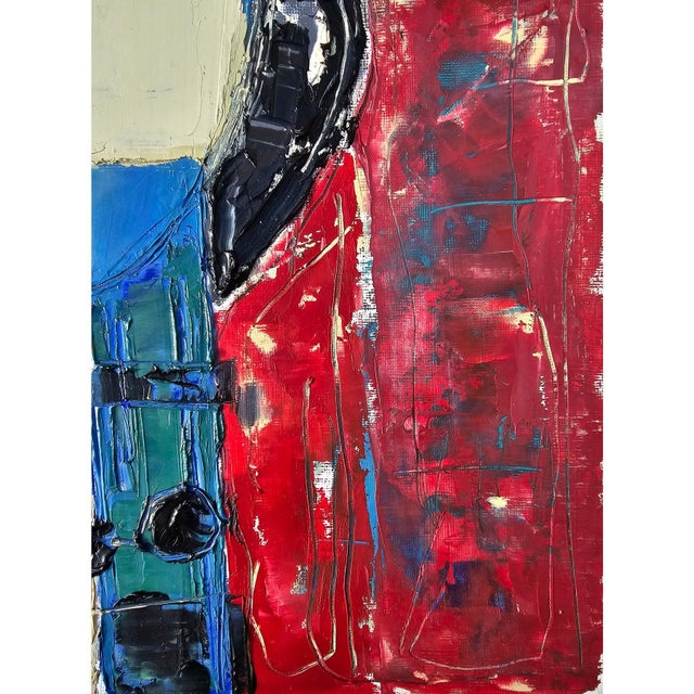 14.2" by 18.9" Original Oil Painting 'Portrait of a Woman', Unframed For Sale - Image 6 of 10