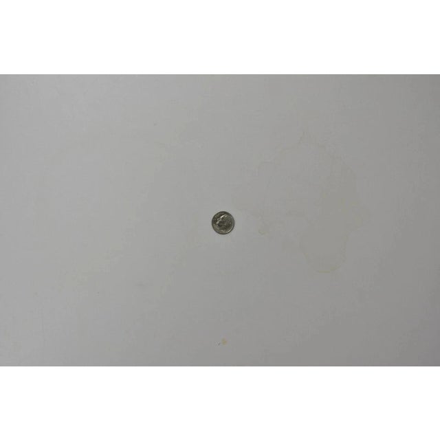 Brown Vintage Mid Century Modern Walnut Base Laminate Top Low Side Tables - A Pair For Sale - Image 8 of 10