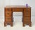 Wood Vintage Chippendale Style Solid Walnut Kneehole Desk For Sale - Image 7 of 14