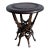 Hand Carved Interlocking Wooden Sculptural Side Table For Sale