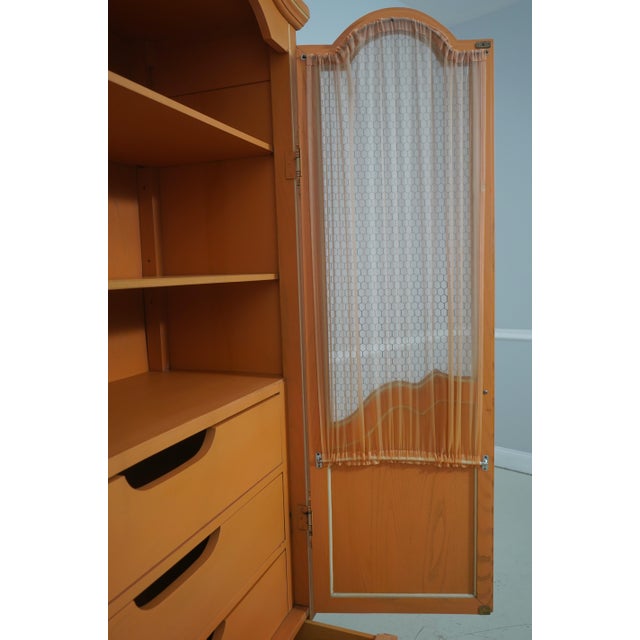 Wood Italian Paint Decorated 2 Door Armoire For Sale - Image 7 of 18
