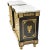 This pair of antique style marble top boulle style end tables/nightstands is a licensed reproduction from the 1960s,...