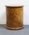 Late 20th Century Henredon Furniture Traditional Style Bird's Eye Maple 21" Accent Round Storage End Table 4700-43 For Sale - Image 5 of 10