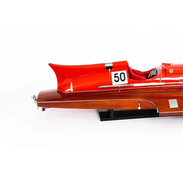 Vintage Ferrari Hydroplane Model, 1950s For Sale - Image 12 of 18