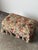 1980s Floral Jacquard Tapestry Skirted Tufted Ottoman, 1980s For Sale - Image 5 of 13