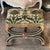 Rectangular upholstered stool with shaped seat rail, the frieze carved with a central rosette and continuous molded...