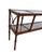 Brown Vintage Faux Bamboo Cane Console Server Sideboard Sofa Table For Sale - Image 8 of 11