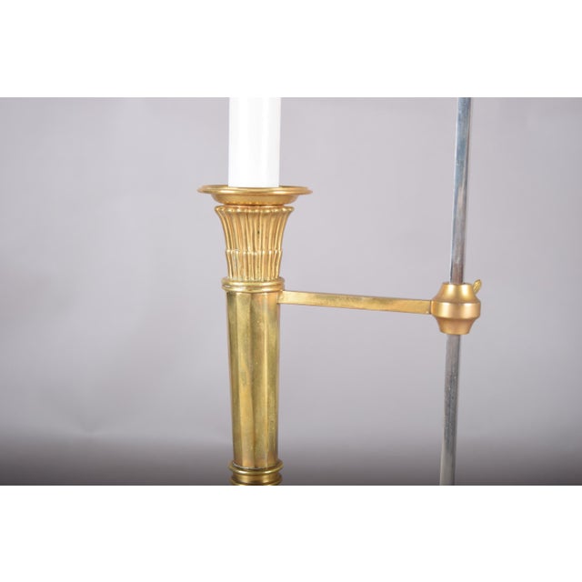 Brass Bouillotte Table Lamp with Adjustable Black Metal Shade, 1950s For Sale - Image 12 of 16